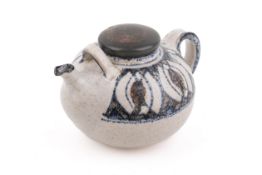 Nis Stourgaard (Denmark), mid-century studio pottery teapot.