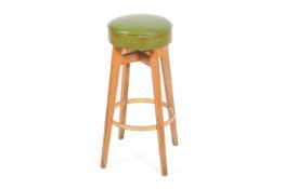 A 20th century, retro bar stool.
