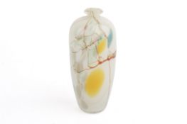 A 20th century studio glass vase by William Walker.