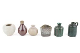 A collection of six mid-century Danish vases.