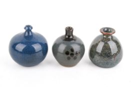 Three mid-century Danish diminutive bud vases.