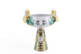 Bjorn Winblad (Danish, 1918-2006), mid-century tazza earthenware 'Eva' bowl.