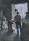 Colin.Allbrook, RI, RSMA, SEA (British, 1954), A figurative pastel picture