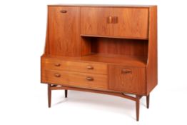 A mid-century G-Plan 'Fresco' teak highboard.