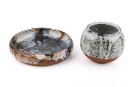 Two mid-century Danish studio pottery earthenware bowls.
