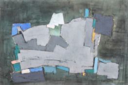 Francis Bott (German, 1904-1998) gouache, 'Le Vert du Salpêtre'.