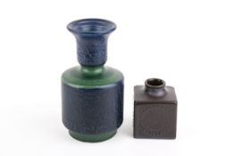 Two Mare Summulson and Goran Andersen (Sweden) stoneware vases for Upsala Ekeby.