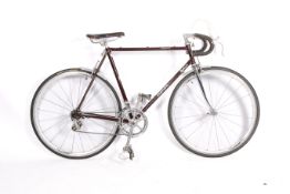 A circa 1980s Dawes Imperial Hand Built men's touring road racing bike.