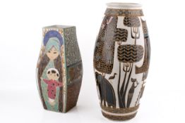 Two large Vietnamese vases.