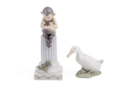 Two Royal Copenhagen porcelain items.