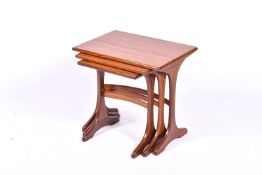 A mid-20th century G-Plan teak nest of tables.