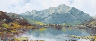 Charles Wyatt Warren (1908-1993), oil on canvas board, 'Snowdon from Llyn y Gader'.
