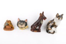 Four assorted 20th century animal related ceramic items.