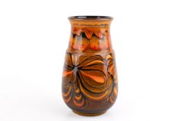 A retro 20th Century Poole Pottery 'Aegon' pattern vase.