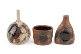 Conny Walther (Danish, born 1931), three mid-century studio pottery vases.
