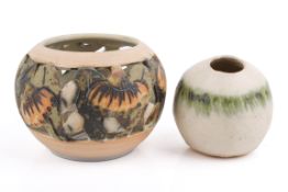 Two 20th Century signed pottery items.