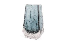 A 20th century Whitefriars glass coffin vase designed by Geoffrey Baxter.