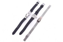 Three ladies' fashion wristwatches.