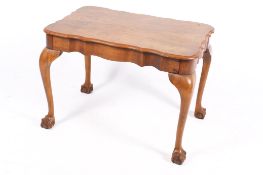 A Queen Anne style side or coffee table.