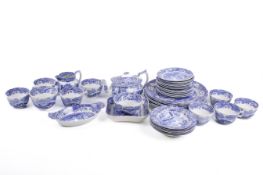 A collection of assorted Spode Italian blue and white tableware.