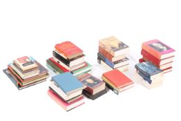 A collection of assorted books related to Winston Churchill.