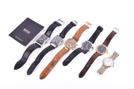 A collection of wristwatches.