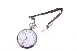 A vintage silver pocket watch.