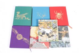 J K Rowling - Harry Potter, a collection of seven various titles De Luxe slipcase edition books.