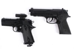 Two BB air pistols 'ELITE 2' and a Powerline