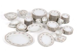 A large collection of Noritake Somerset #5317 ceramic tableware.