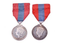 Two George IV Faithful Service medals awarded to Eleanor Lucy Vine and Eleanor Margaret Blackman.