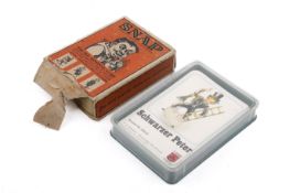 John Jaques & Son Ltd SNAP pack of playing cards and another. Including original packaging.