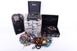 A large quantity of costume jewellery.