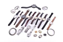 A collection of assorted wristwatches.