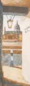 Glynn Thomas (1946) - St. Pauls, signed limited edition coloured etching. No.
