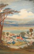 A wool embroidery picture 'Clevedon'.