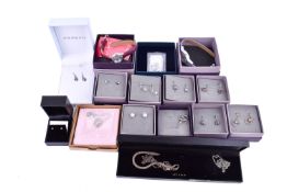 A group of boxed Pia silver and white metal items of jewellery and others.