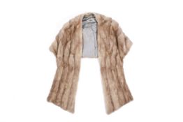 A women's vintage fur stole wrap.