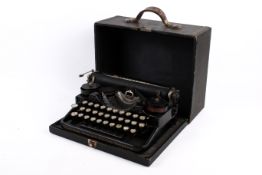 A circa 1920s USA, Underwood Standard Portable Typewriter, cased.