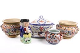 A collection of assorted ceramic items.