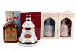 Four assorted bottles of Scotch whisky, all boxed.