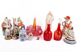 A collection of assorted ceramics and glassware.