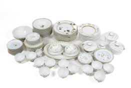 A large collection of Raynard Limoges Verdures porcelain tableware by Christian Tortu, etc.