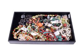 A collection of assorted modern costume jewellery