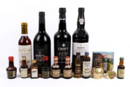 A collection of assorted alcohol.