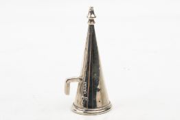 An early Victorian silver candle snuffer.