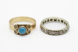 Two dress rings.