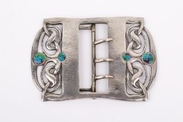 A Liberty & Co 'Cymric' sterling silver nurses buckle.