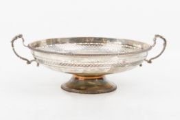 An early 20th century silver footed dish.