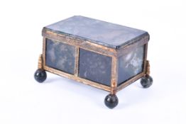 A 19th century continental moss agate box.